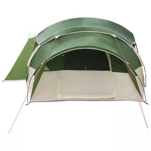 Családi sátor esővédővel vízálló alagút Zöld 18-Fős