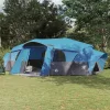  Családi sátor esővédővel vízálló alagút Kék 18-Fős