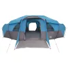  Családi sátor esővédővel vízálló alagút Kék 18-Fős