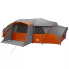  Családi sátor esővédővel vízálló Szürke és narancs 18-Fős