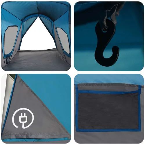  Családi Sátor Kék 610 x 610 x 210 cm