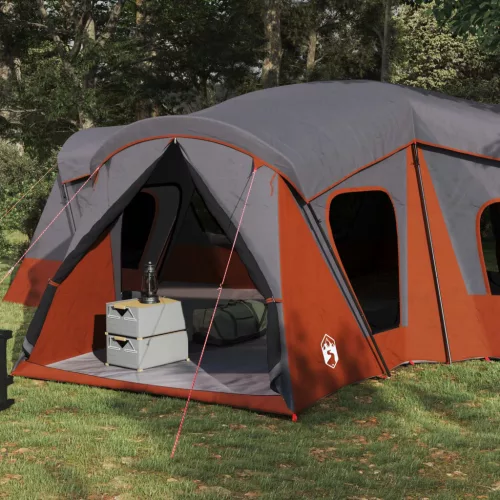 Családi Sátor Szürke és narancs 610 x 610 x 210 cm