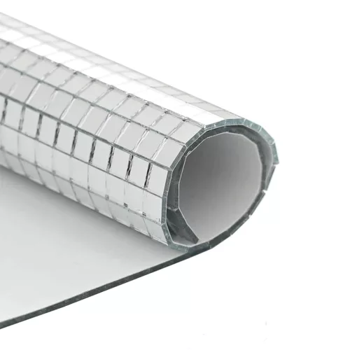  Tükör Mozaik Csempe Geometrikus 3 pcs Ezüst 30 x 30 cm Üveg