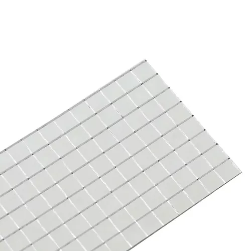  Tükör Mozaik Csempe Geometrikus 3 pcs Ezüst 100 x 4 cm Üveg