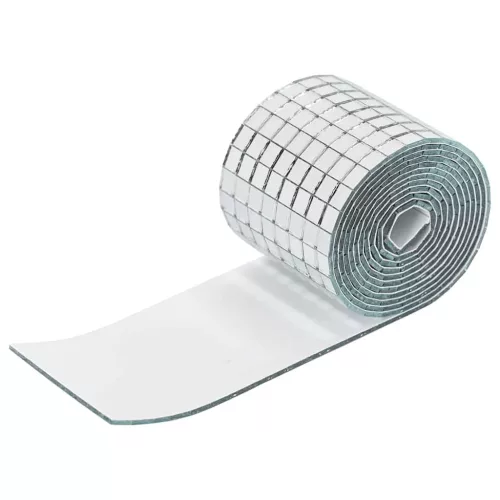  Tükör Mozaik Csempe Geometrikus 12 pcs Ezüst 100 x 4 cm Üveg