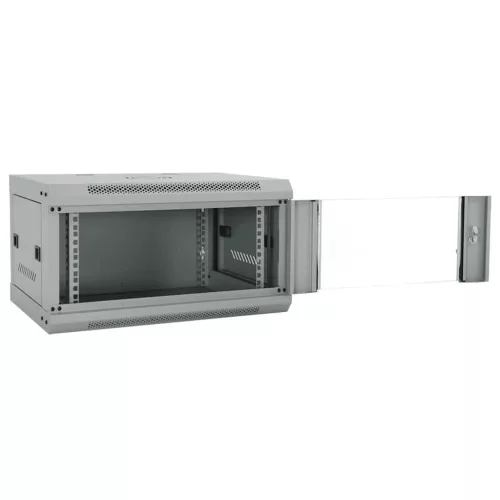  Hálózati szekrény tárolóval Szürke 60 x 45 x 35 cm Acél