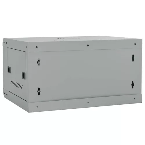  Hálózati szekrény tárolóval Szürke 60 x 45 x 35 cm Acél