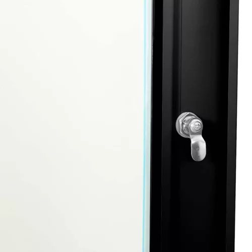  Hálózati szekrény tárolóval Fekete 60 x 60 x 35 cm Acél