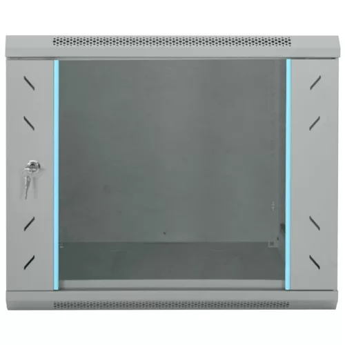  Hálózati szekrény tárolóval Szürke 60 x 60 x 50 cm Acél