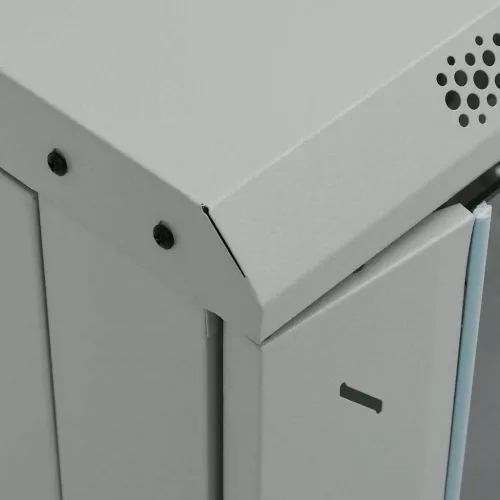  Hálózati szekrény tárolóval Szürke 60 x 60 x 80 cm Acél