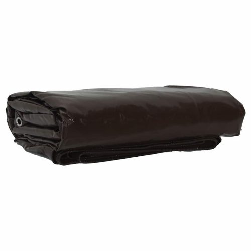  Ponyva 650g / m² Barna 4 x 5 m Vászon PVC bevonattal