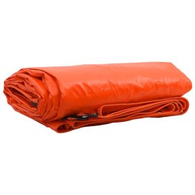    Ponyva 650g / m² Narancssárga 3 x 3 m Vászon PVC bevonattal