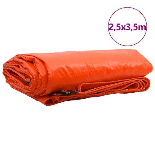  Ponyva 650g / m² Narancssárga 2,5 x 3,5 m Vászon PVC bevonattal