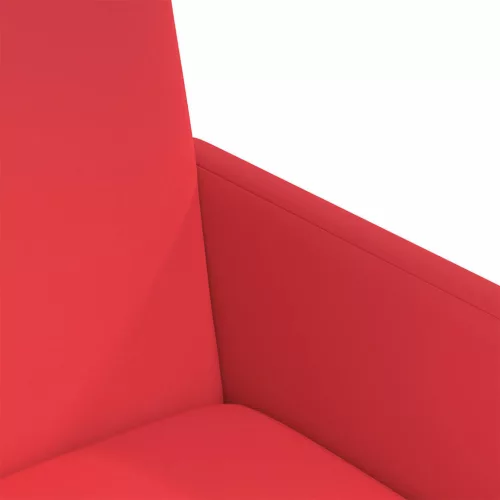  Étkező Székek kerekekkel 2 pcs Piros 57 x 66 x 94 cm Műbőr
