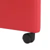  Étkező Székek kerekekkel 2 pcs Piros 57 x 66 x 94 cm Műbőr