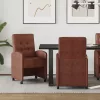  Étkező Székek 2 pcs Fényes barna 57 x 67 x 98 cm Műbőr