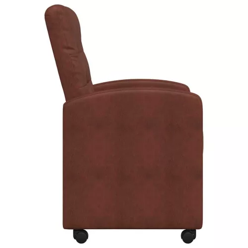  Étkező Székek 2 pcs Fényes barna 57 x 67 x 98 cm Műbőr