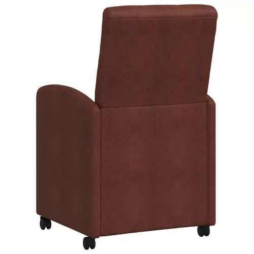  Étkező Székek 2 pcs Fényes barna 57 x 67 x 98 cm Műbőr