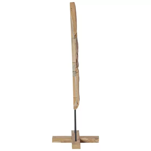  Karácsonyfa állvánnyal Barna 120 cm Tömör tíkfa