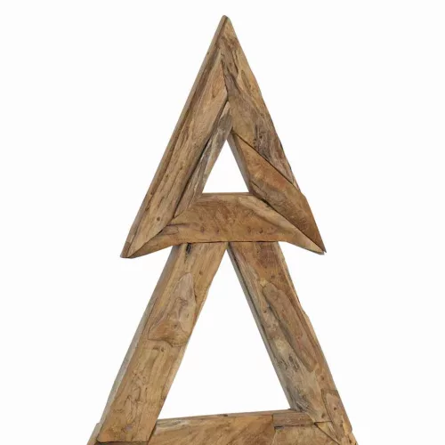  Karácsonyfa állvánnyal Barna 180 cm Tömör tíkfa