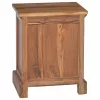  Éjjeli asztal fiókkal Természetes 40 x 30 x 50 cm Tömör Teakfa