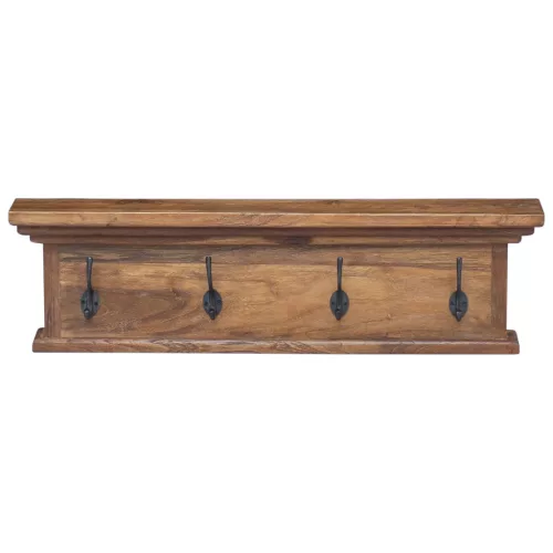  Fali Kabáthorog Természetes 70 x 10 x 20 cm Tömör Teakfa