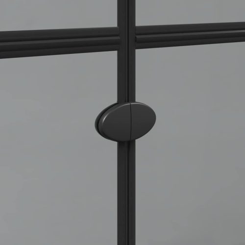  Nyitott zuhanyfal Egyéb Fekete és sötét átlátszó 110 x 190 cm