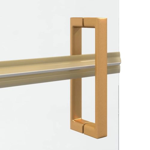  Nyitott zuhanyfal Egyéb Aranyszínű és átlátszó 90 x 190 cm