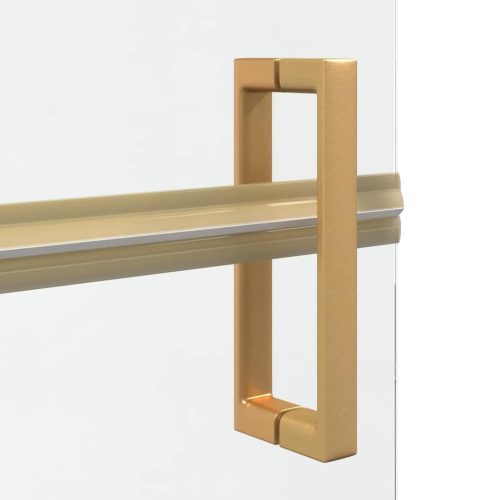  Nyitott zuhanyfal Egyéb Aranyszínű és átlátszó 110 x 190 cm