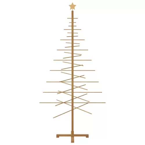  Fából készült Karácsonyfa állvánnyal Barna 210 cm bambusz