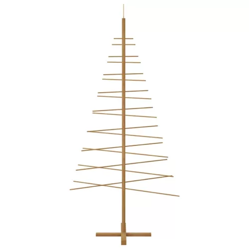  Fából készült Karácsonyfa állvánnyal Barna 210 cm bambusz