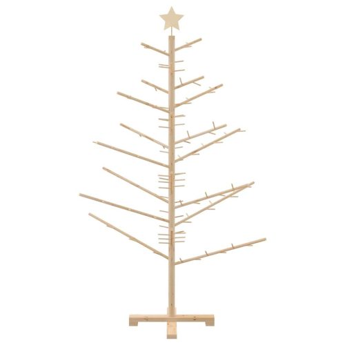  Fából készült Karácsonyfa Természetes 150 cm Tömör fenyőfa