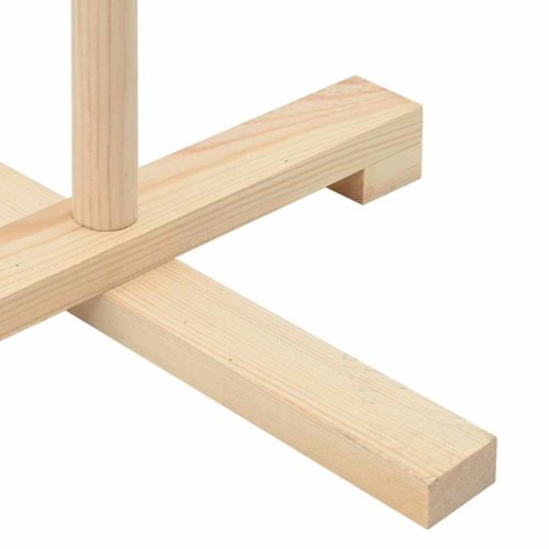  Fából készült Karácsonyfa Természetes 150 cm Tömör fenyőfa