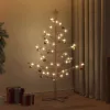  Fából készült Karácsonyfa állvánnyal Barna 125 cm Tömör fenyőfa