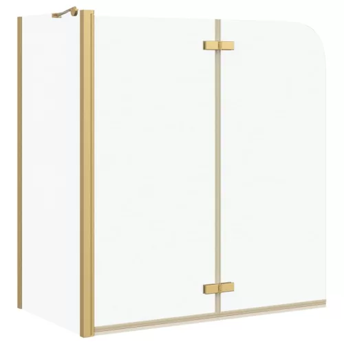  Zuhanybeépítés Arany 120 x 68 x 130 cm ESG üveg és alumínium