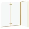  Zuhanybeépítés Arany 120 x 68 x 130 cm ESG üveg és alumínium