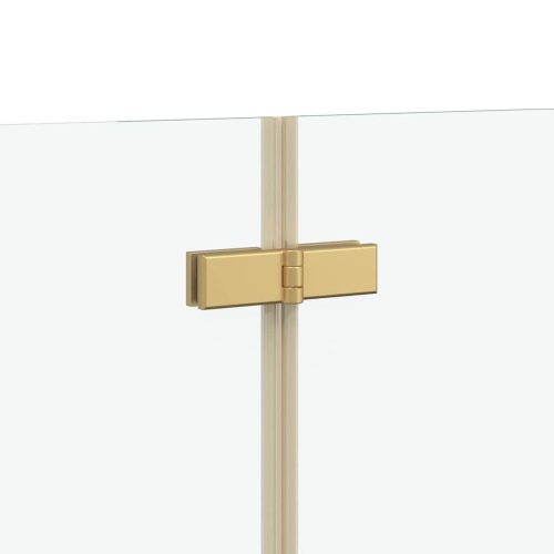  Zuhanybeépítés Arany 95 x 140 cm ESG üveg és alumínium