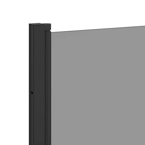 Zuhanybeépítés Fekete 130 x 138 cm ESG üveg és alumínium