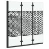 Zuhanybeépítés Fekete és Átlátszó 130 x 130 cm edzett üveg