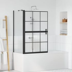    Fürdő Zuhany Képernyő Fekete és átlátszó 80 x 67 x 129.5 cm