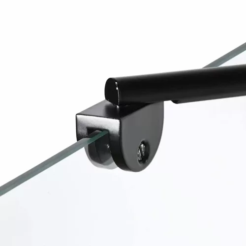  Fürdő Zuhany Képernyő Fekete és átlátszó 100 x 67 x 129.5 cm