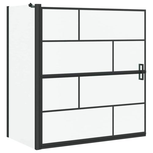  Fürdő Zuhany Képernyő Fekete és átlátszó 116 x 67 x 129.5 cm