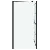  Fürdő Zuhany Képernyő Fekete és átlátszó 116 x 67 x 129.5 cm