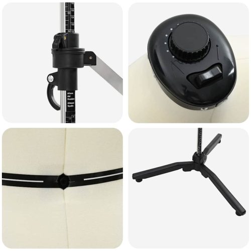  Állítható ruha forma női Krém s Bársony