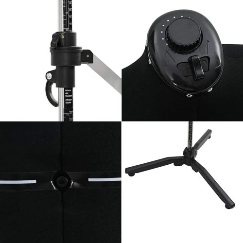  Állítható ruha forma női Fekete s Bársony