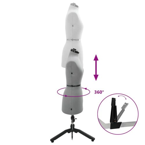  Állítható ruha forma női Szürke s Bársony