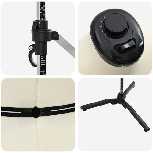  Állítható ruha forma női Krém m Bársony