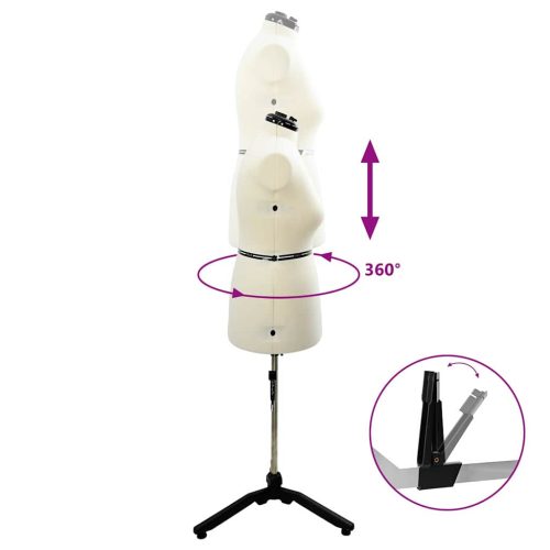  Állítható ruha forma női Krém l Bársony