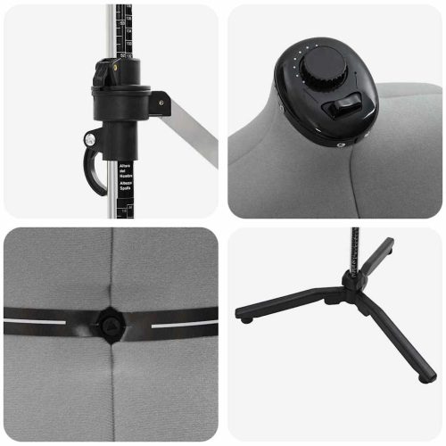  Állítható ruha forma női Szürke l Bársony