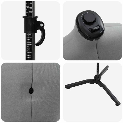  Állítható ruha forma női Szürke 37,5-45,5 inch szövet